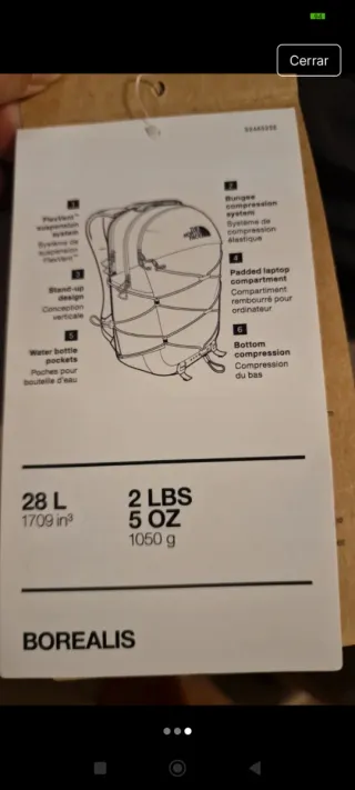 Mochila The North Face Negra