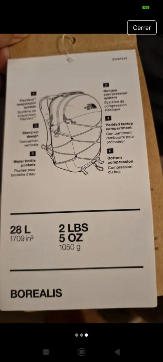 Mochila The North Face Negra