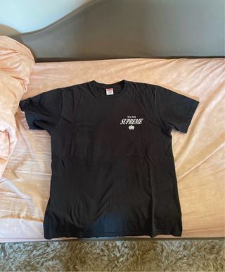 T-shirt Supreme New York Crown Nera
