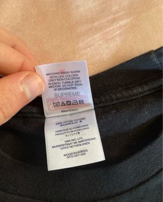 T-shirt Supreme New York Crown Nera