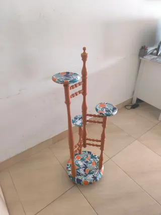 Mueble decorativo madera maciza para poner plantas