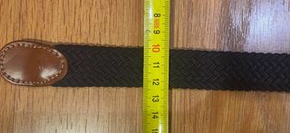 Cinturón elástico trenzado niño azul y marron