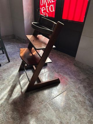Silla bebé madera stokke