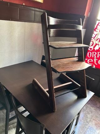 Silla bebé madera stokke