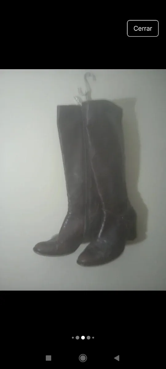 Botas de piel marrones talla 36