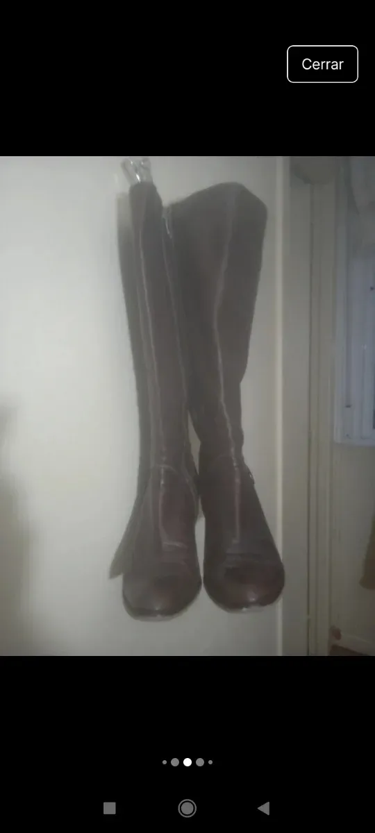 Botas de piel marrones talla 36