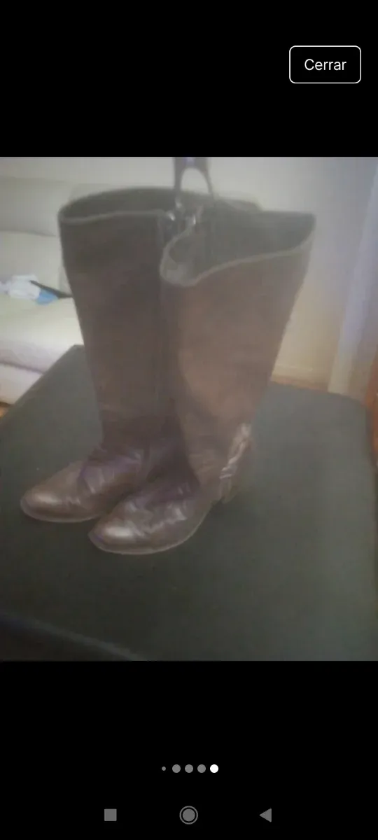 Botas de piel marrones talla 36