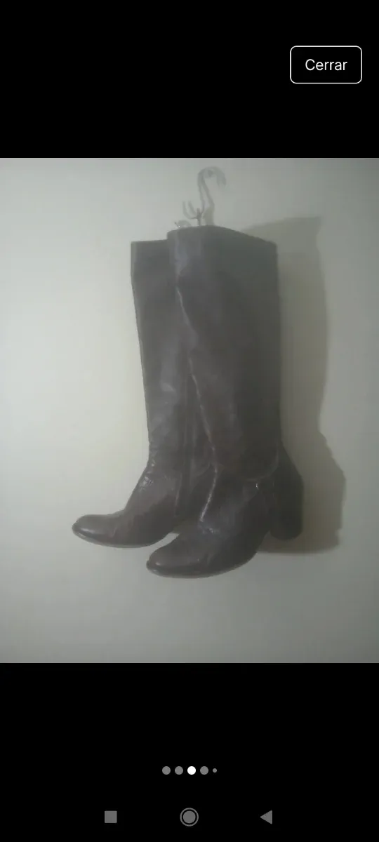 Botas de piel marrones talla 36