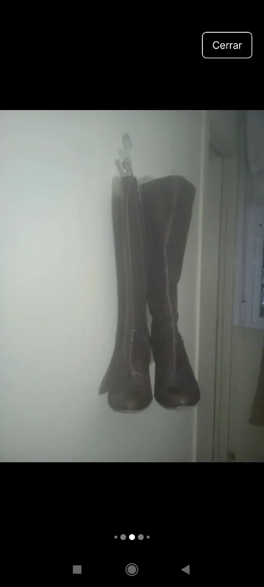 Botas de piel marrones talla 36