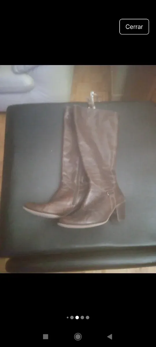 Botas de piel marrones talla 36