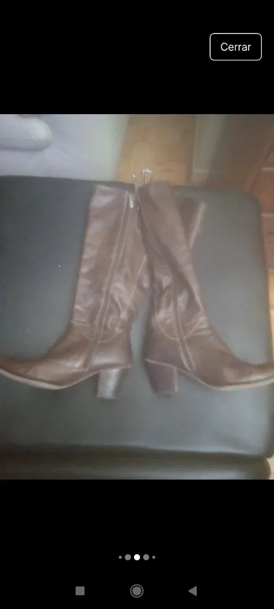 Botas de piel marrones talla 36