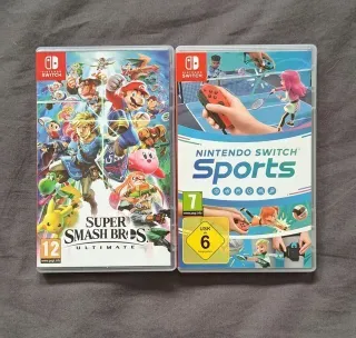 Nintendo Switch Sports y Super Smash Bros Ultimate