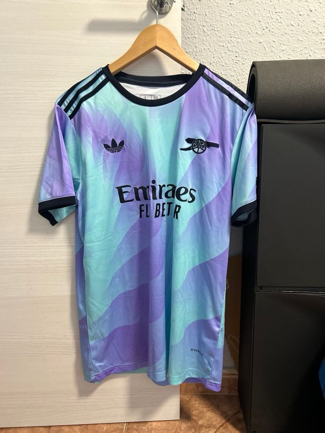 Camiseta Arsenal Adidas 24/25 Morado/Turquesa