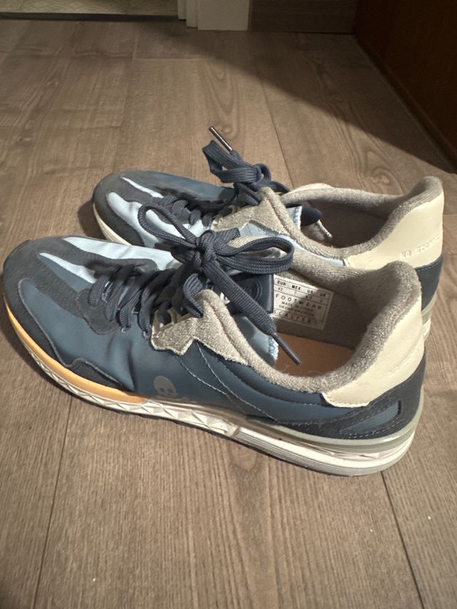 Zapatillas Scalpers Talla 42 Azul Beige