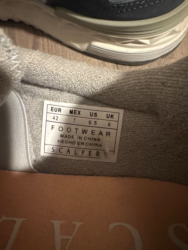 Zapatillas Scalpers Talla 42 Azul Beige