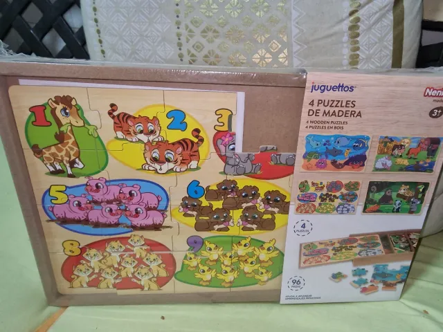 4 Puzzles de Madera Nenittos