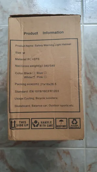 Casco de bicicleta para niño blanco