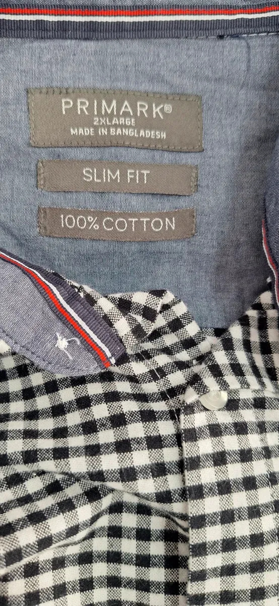 Camisa Primark Cuadros Algodón