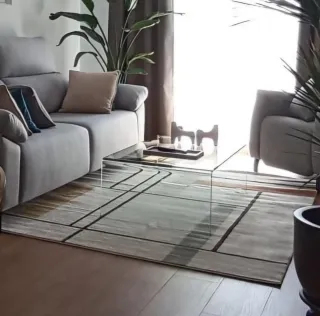 Alfombra moderna diseño geométrico