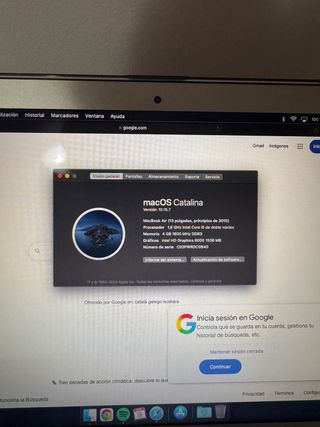 MacBook Air 2015 Plata