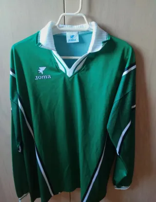 Camiseta Joma Fútbol Manga Larga Verde