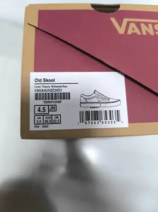 Zapatillas Vans rosas y blancas