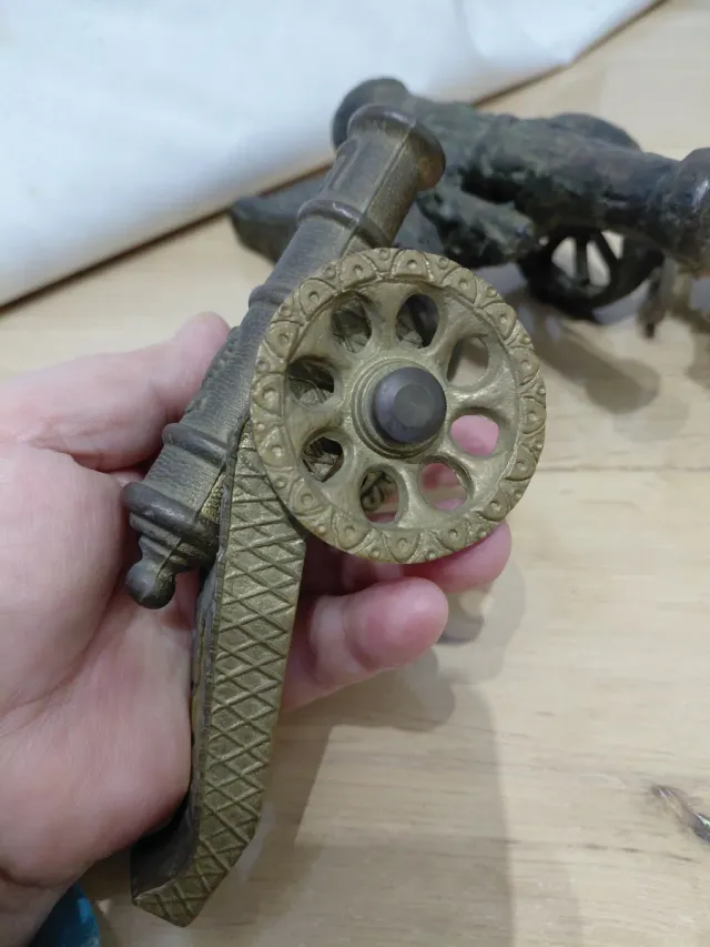 3 Cannoni di Bronzo Vintage