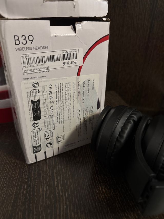 Cascos Inalámbricos B39 Head Mounted