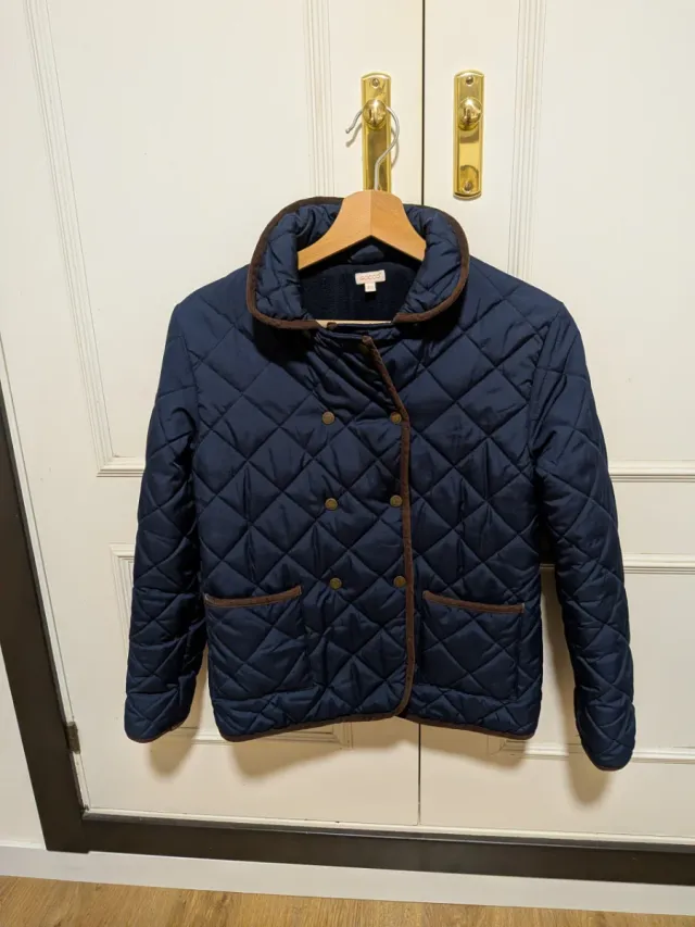 Chaqueta acolchada niña azul marino