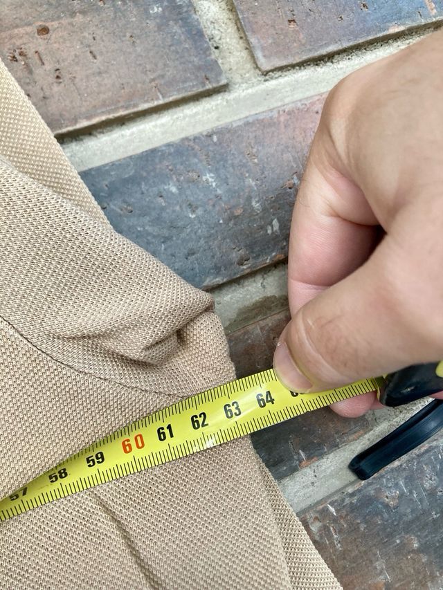 Polo Lacoste manga larga marrón talla XXXL