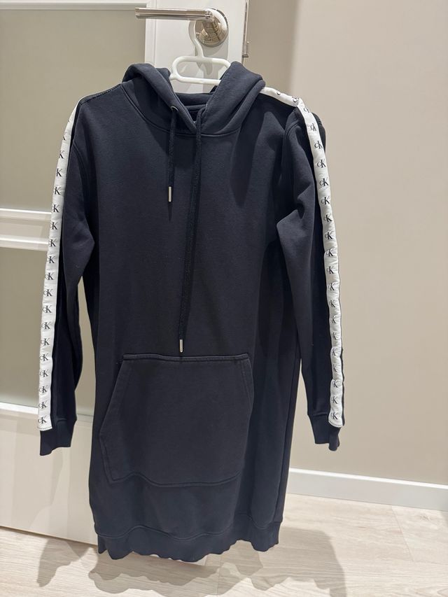 Vestido Sudadera Calvin Klein Negro Talla Única