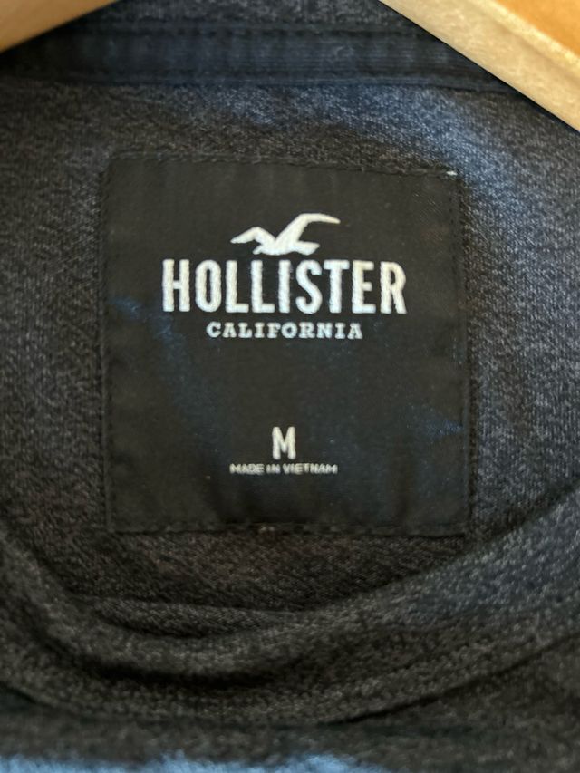 Sudadera Hollister manga larga gris