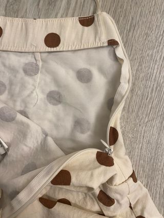 Falda Zaira beige lunares marrones