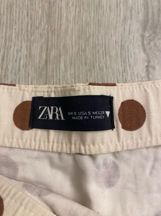 Falda Zaira beige lunares marrones