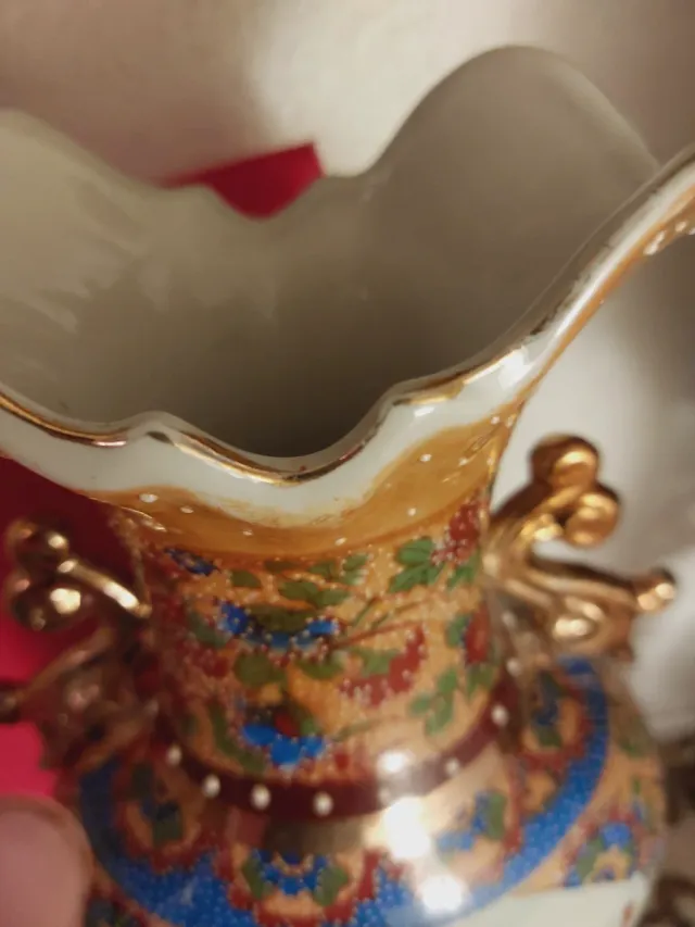 Jarrón porcelana china Imari antiguo grande