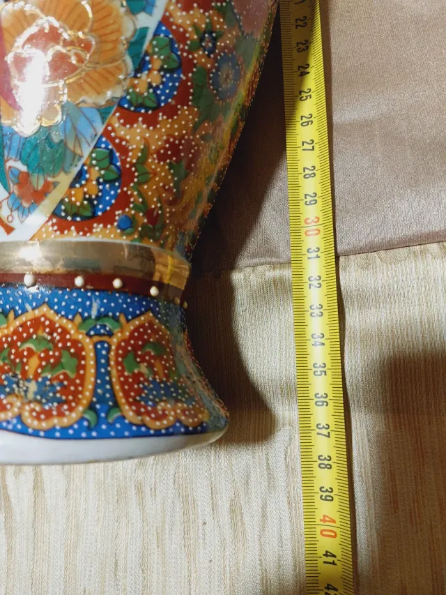 Jarrón porcelana china Imari antiguo grande