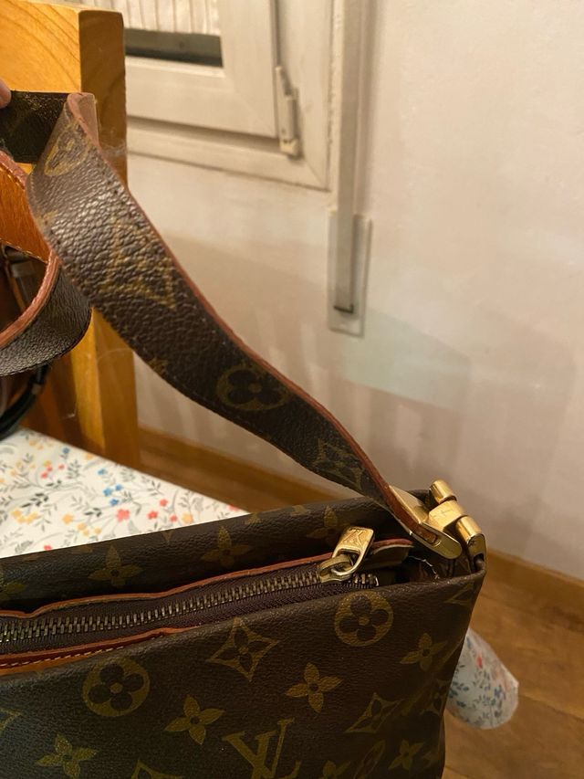 Bolso Louis Vuitton Monogram Marrón piel, vintage.