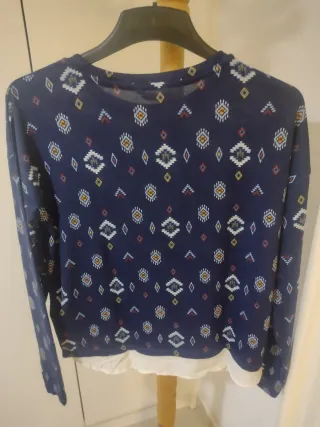 Jersey punto fino Springfield Estampado Azul