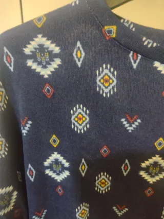 Jersey punto fino Springfield Estampado Azul