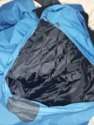 Anorak Invierno XL Azul Naranja forro térmico