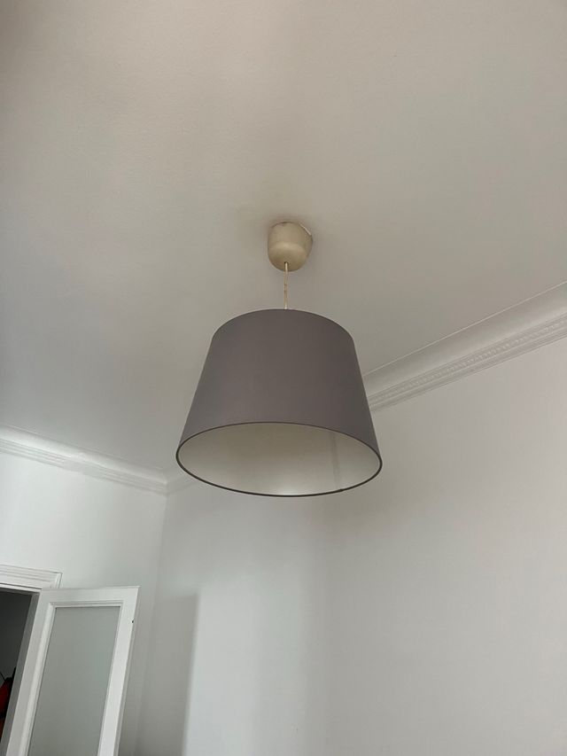 Lámpara de techo gris