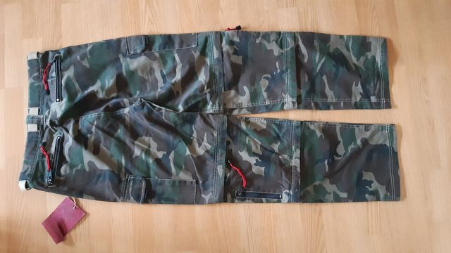Pantalones camuflaje desmontables