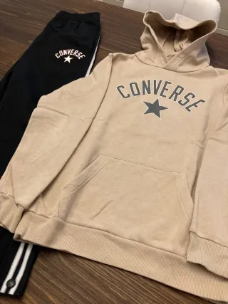 Tuta Converse Bambino Beige e Nera
