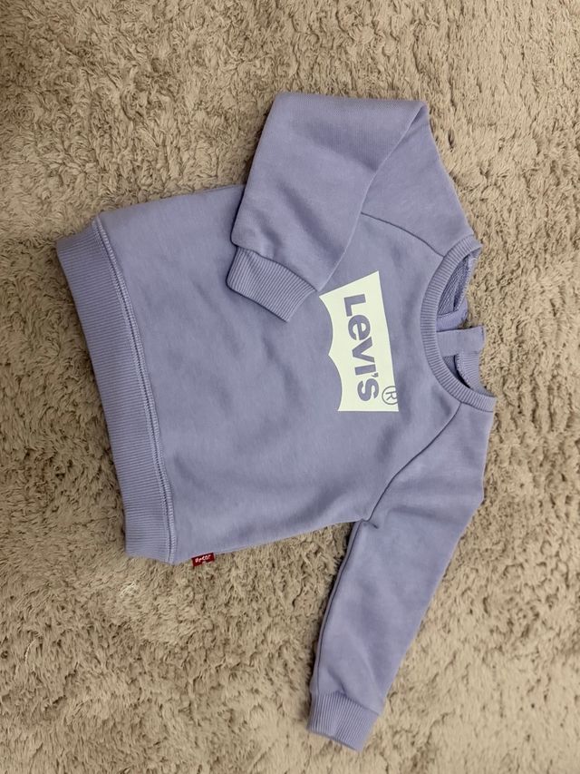 Sudadera Levi's Morada y rosa bebé