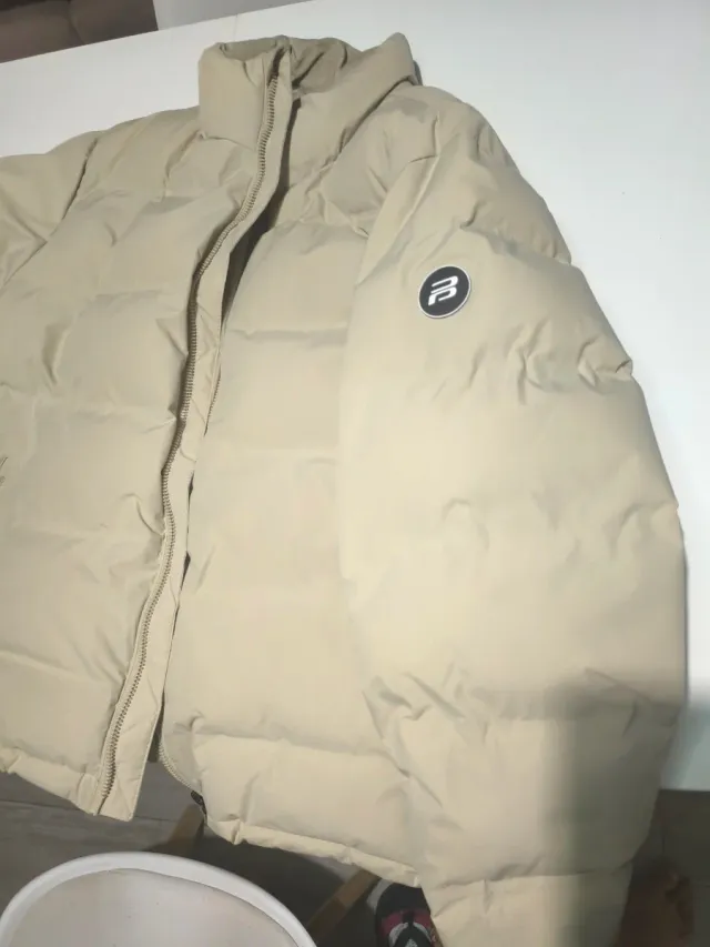 Chaquetón Pull&Bear Beige Talla L