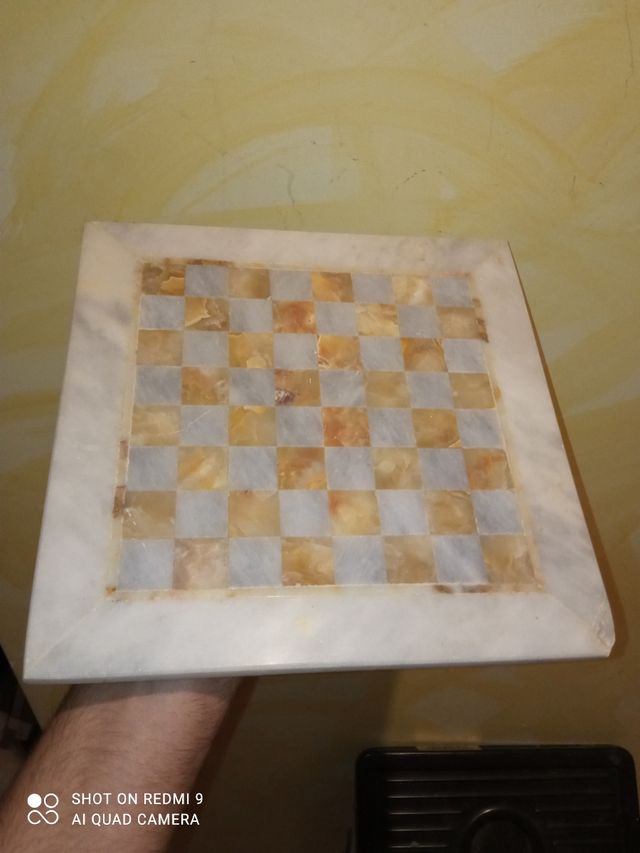 Tablero de ajedrez de mármol