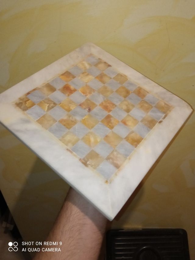 Tablero de ajedrez de mármol