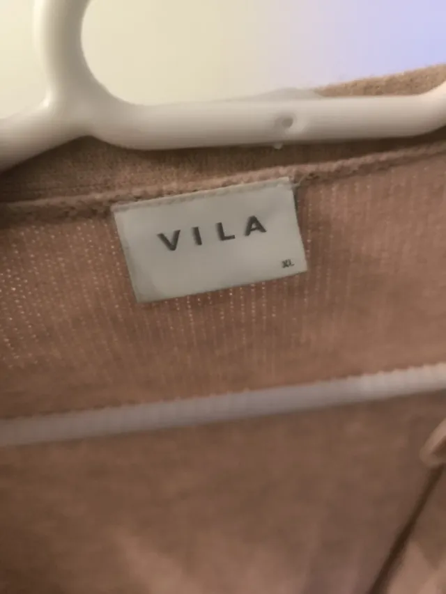 Chaqueta punto VILA rosa palo talla única