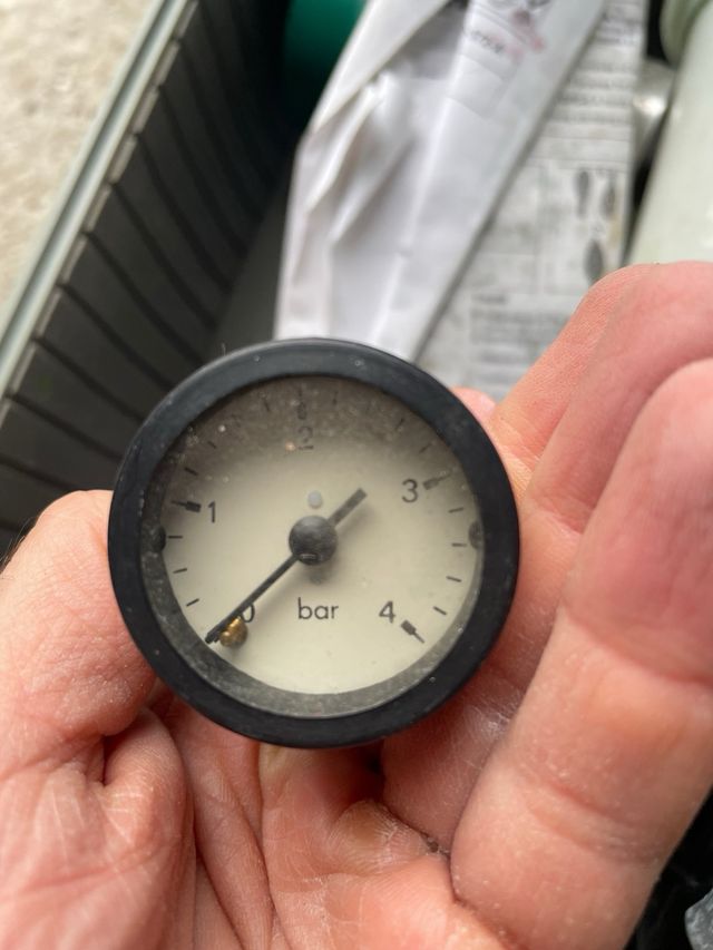 TRES Manómetros para pistola de pintura