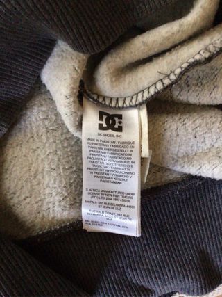 Sudadera DC Shoes Gris y Negra